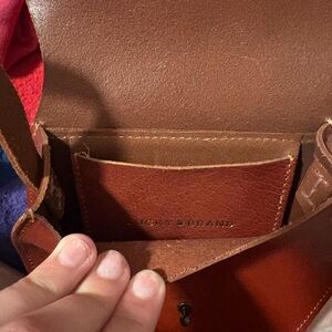 Lucky Brand Leather Crossbody Bag - Chestnut Brown